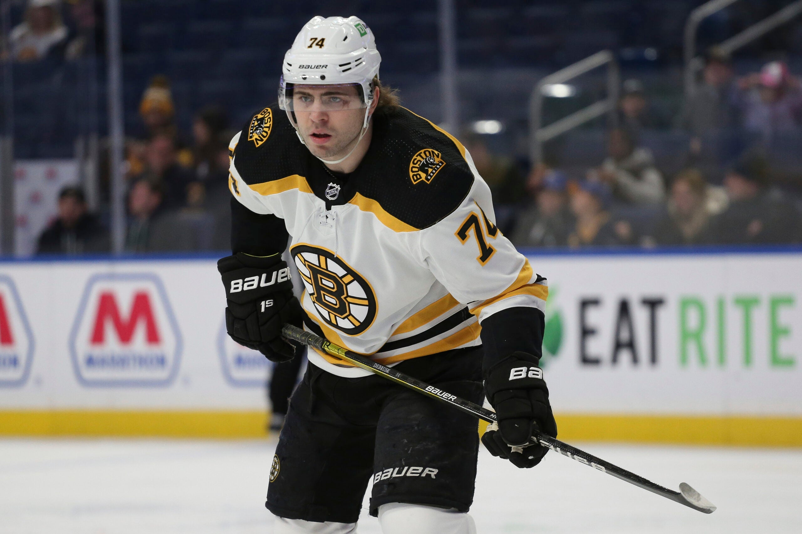 Jake DeBrusk trade request hasn't been a distraction for Bruins, per T...