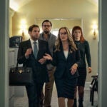 Jonah Hill, Leonardo DiCaprio, Meryl Streep, and Jennifer Lawrence in "Don't Look Up."