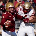 Boston College quarterback Phil Jurkovec wasn't able to complete the comeback against Florida State.