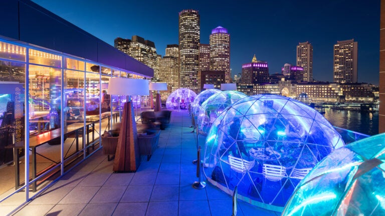 These igloos and fire pits are open this winter