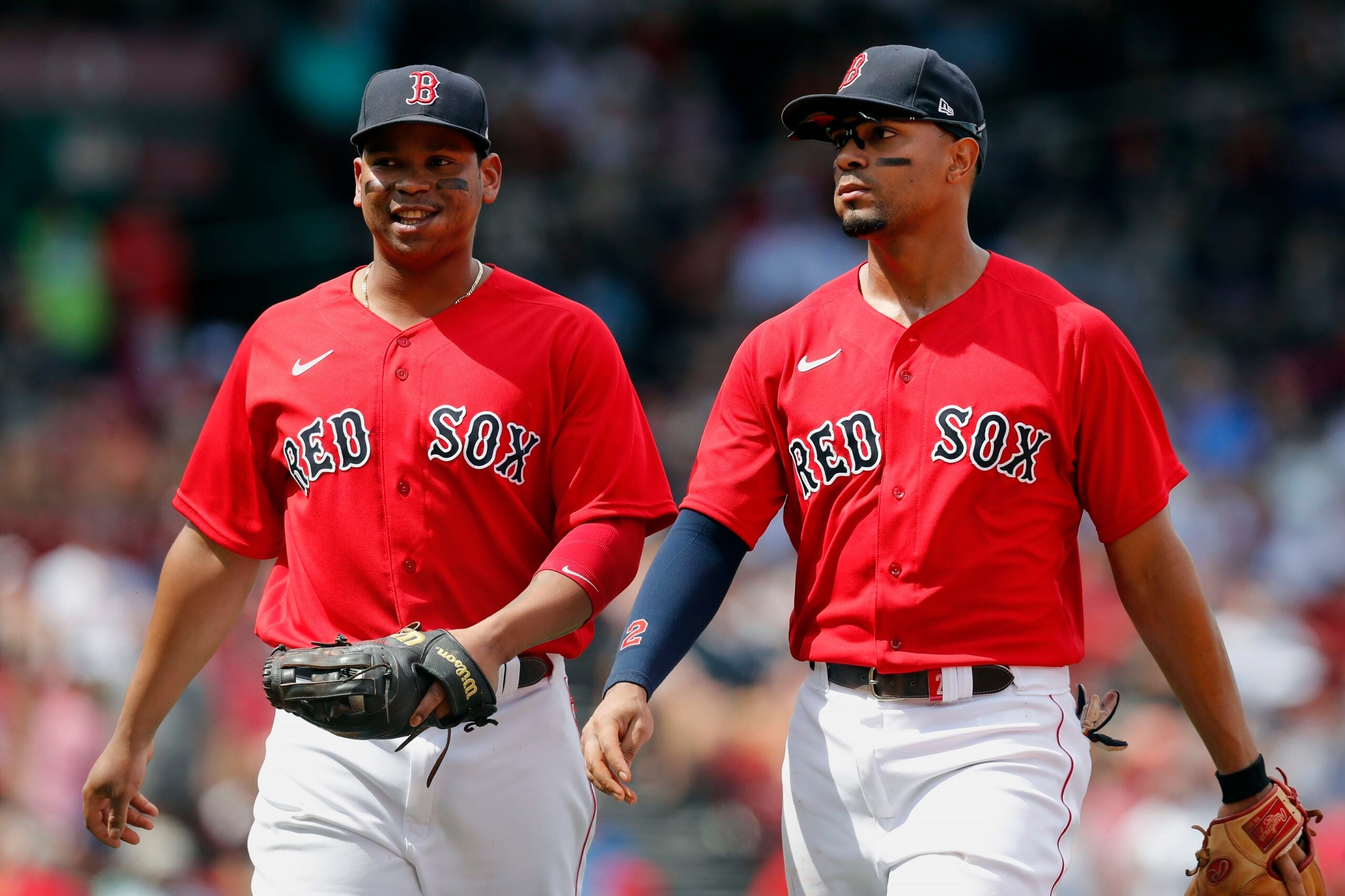 Rafael Devers mashes two homers as Red Sox greet Xander Bogaerts