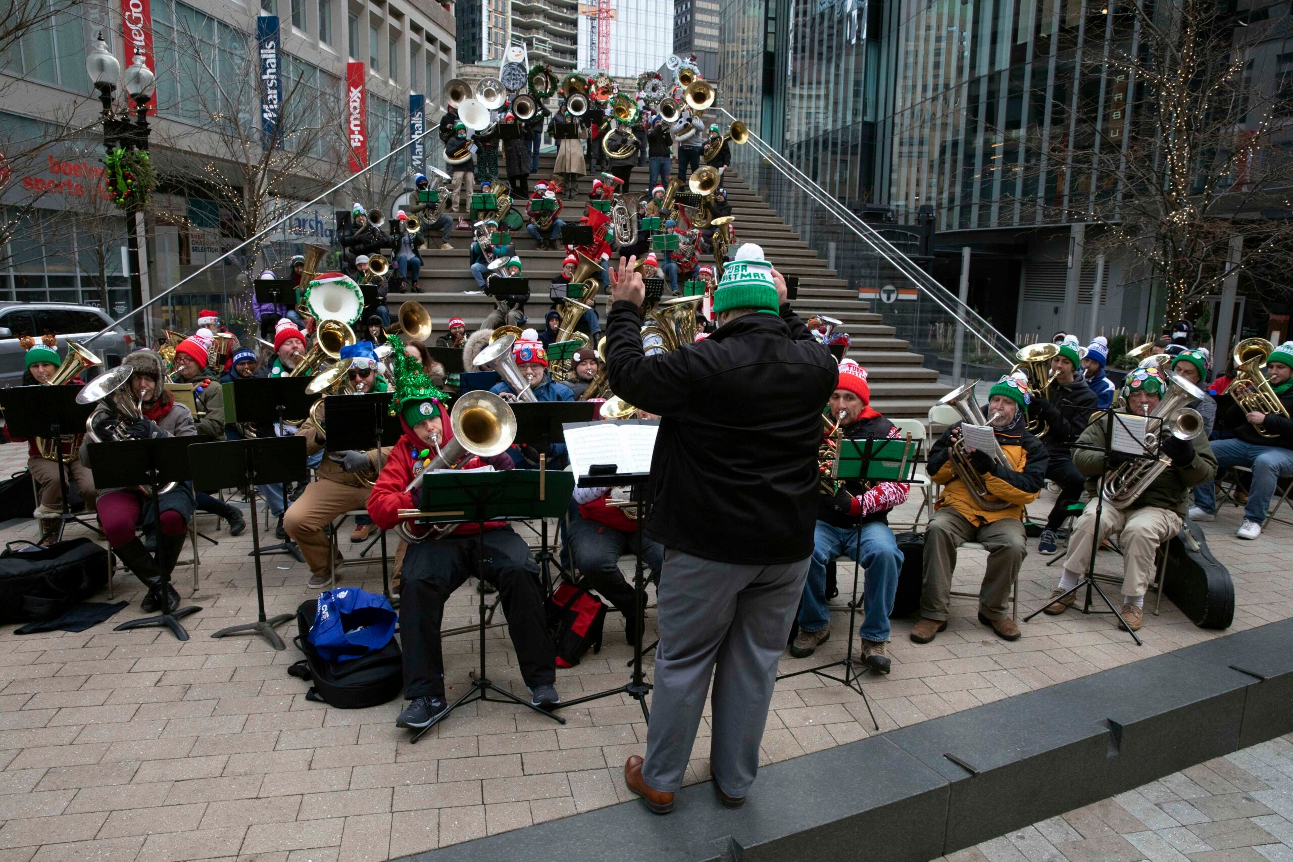 Malone University Tuba Christmas 2022 Photo & Video: Annual Tubachristmas Returns To Downtown Crossing