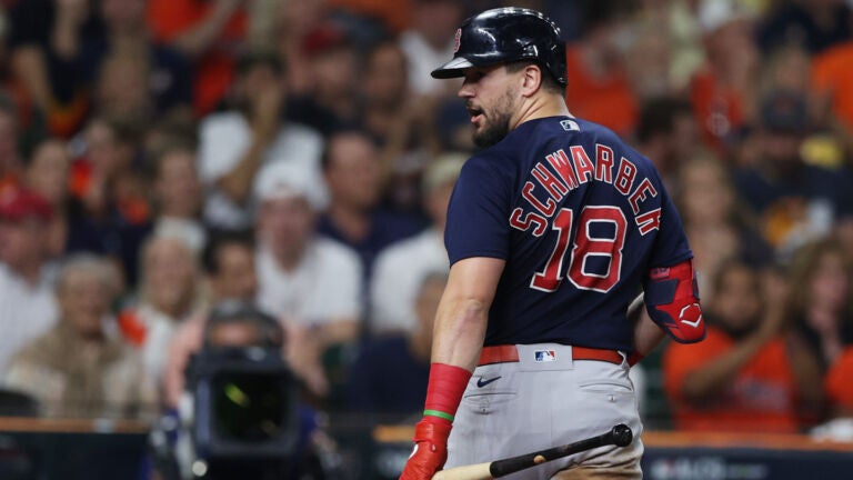 Kyle Schwarber Wears Waltham T-Shirt After Red Sox's Game 3 Win Over Astros  