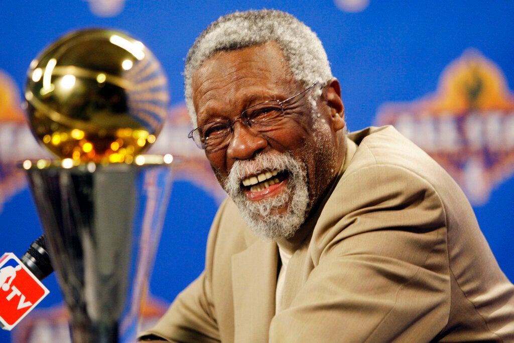 Bill Russell NBA Finals Most Valuable Player Award 1:1 Replica Trophy