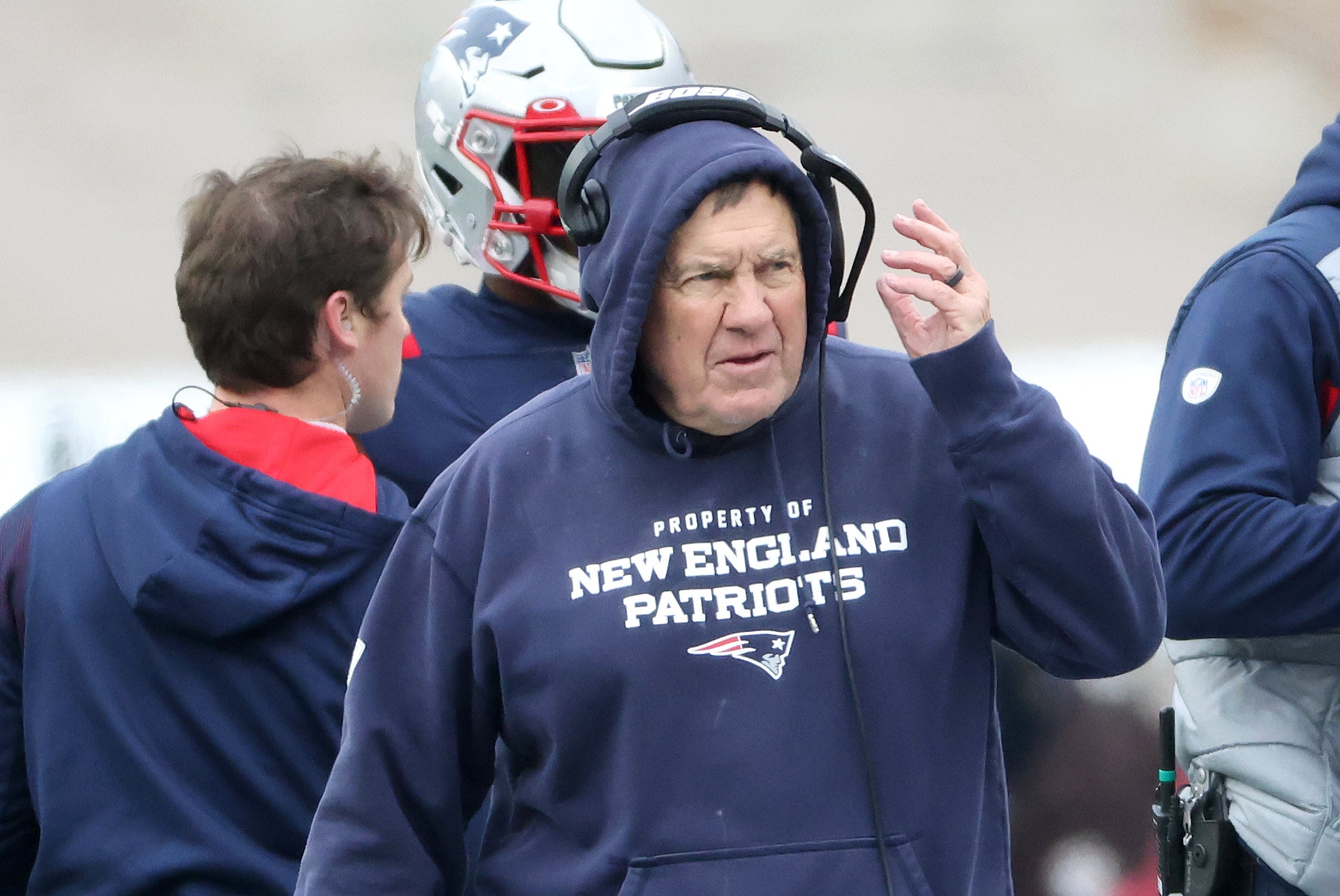 bill belichick signed hoodie