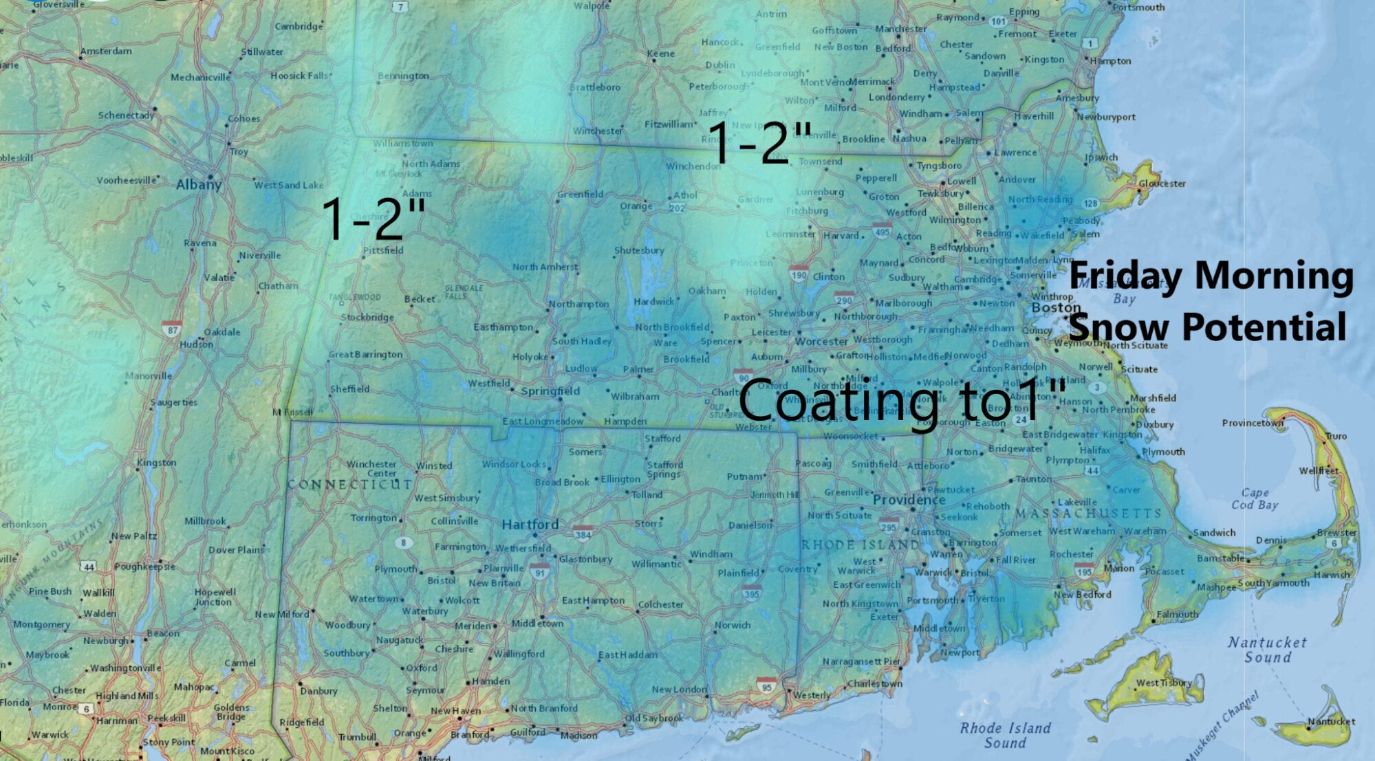 Heading into Christmas weekend, expect some scenic snow