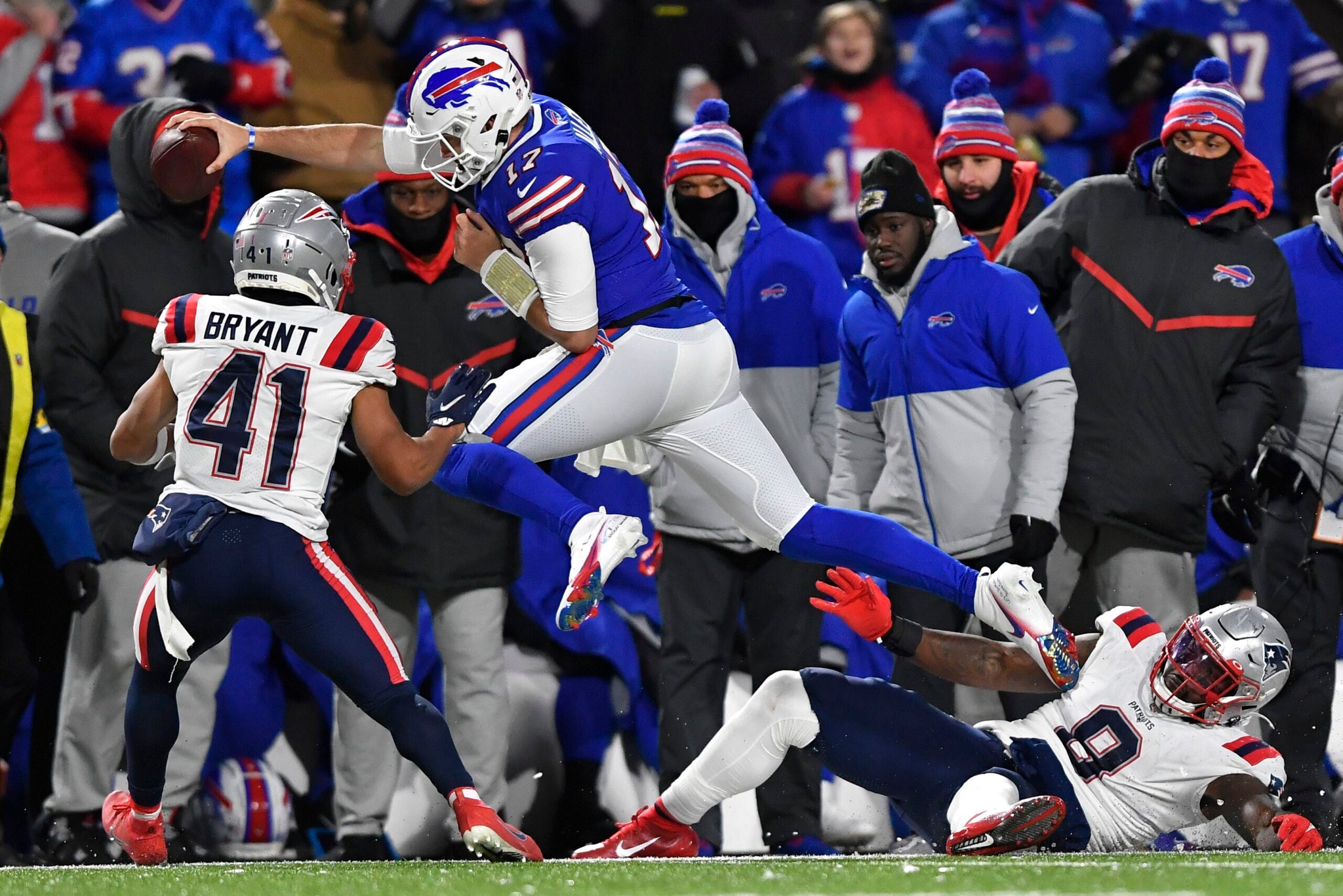 New England Patriots defensive back Myles Bryant (41) during the