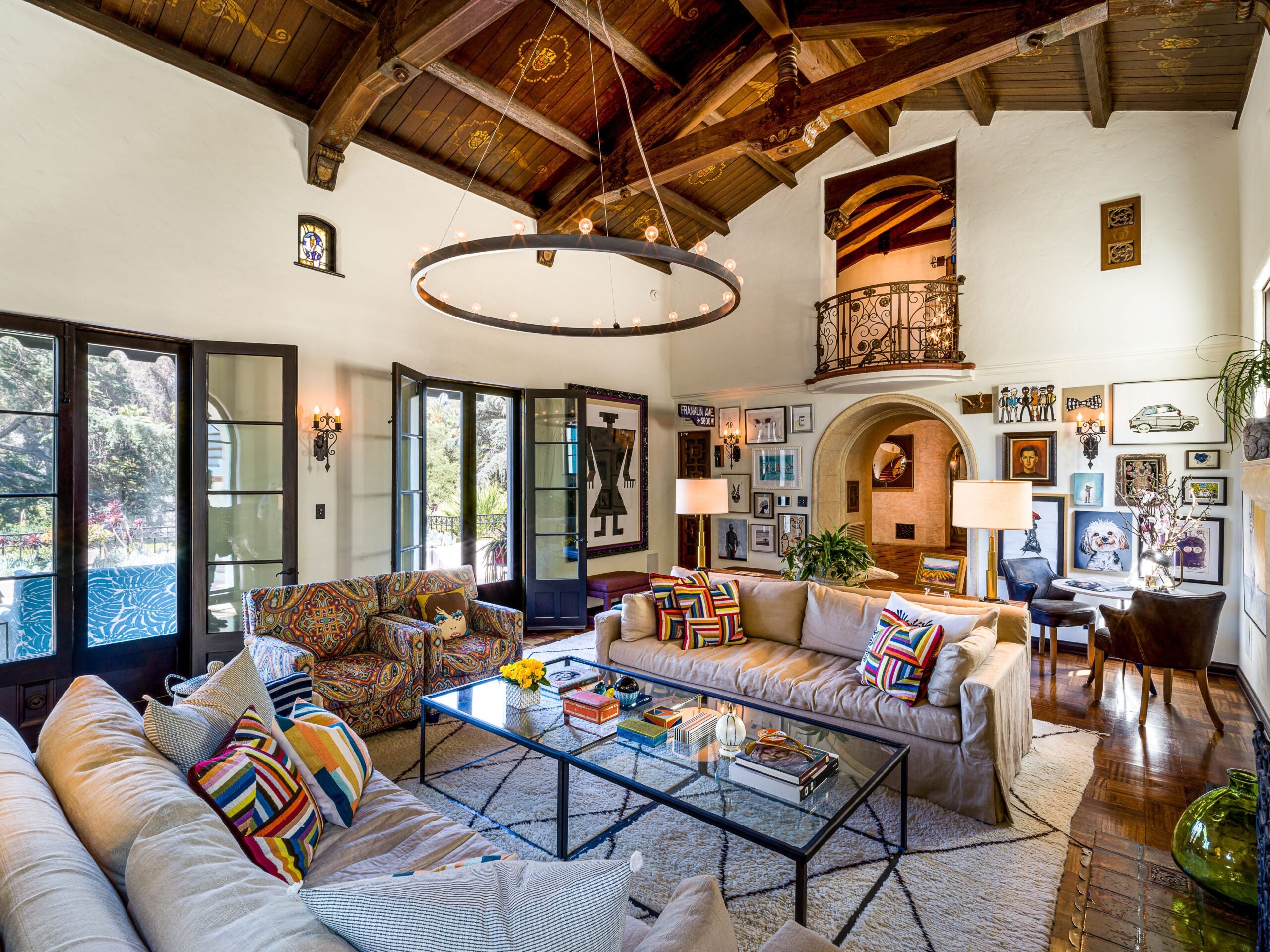 celebrity homes living room colorado