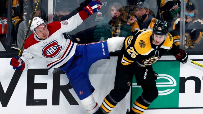 Marchand has hat trick, Bruins beat Canadiens 5-1