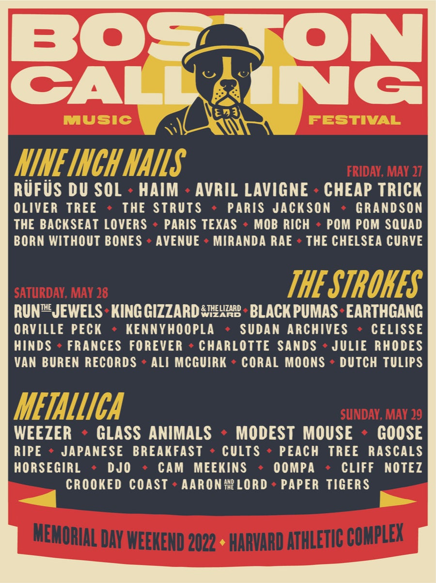 Here's the full Boston Calling 2022 lineup