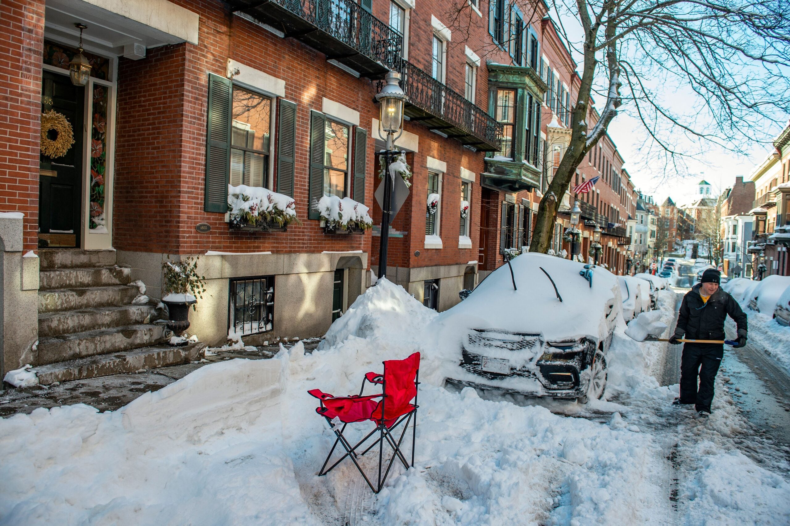 What You Used as Space Savers after Boston's Blizzard of 2022