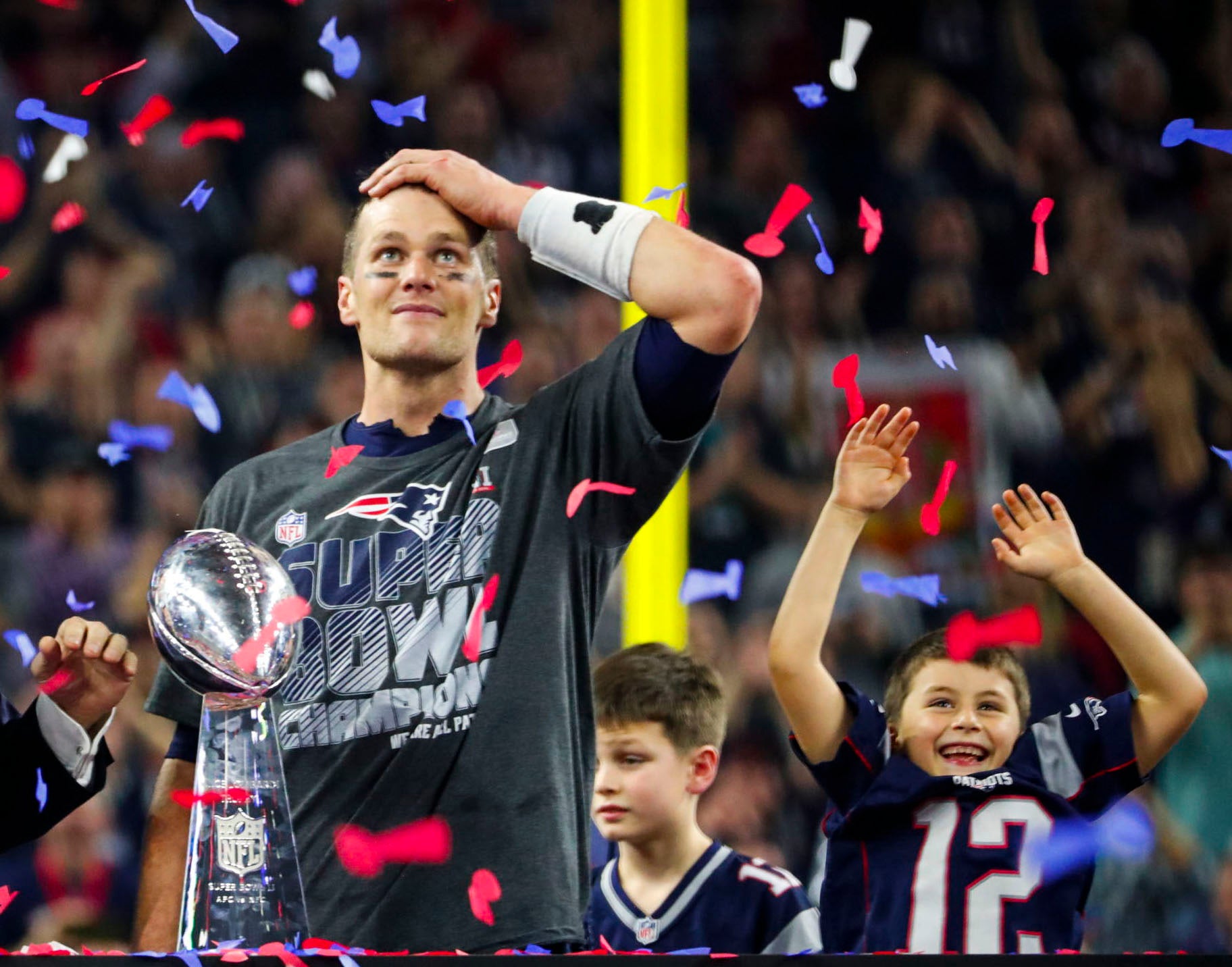 Tom Brady throws a good one out there for April Fools' Day - The Boston  Globe