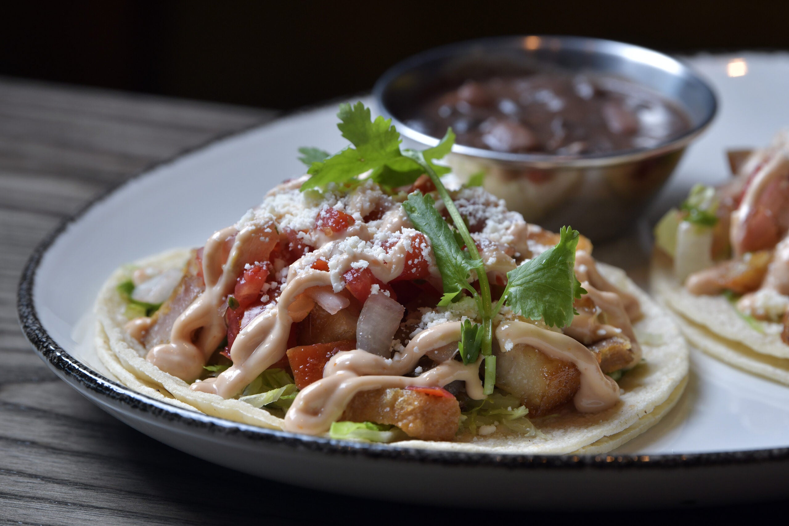 Fish tacos at Border Cafe