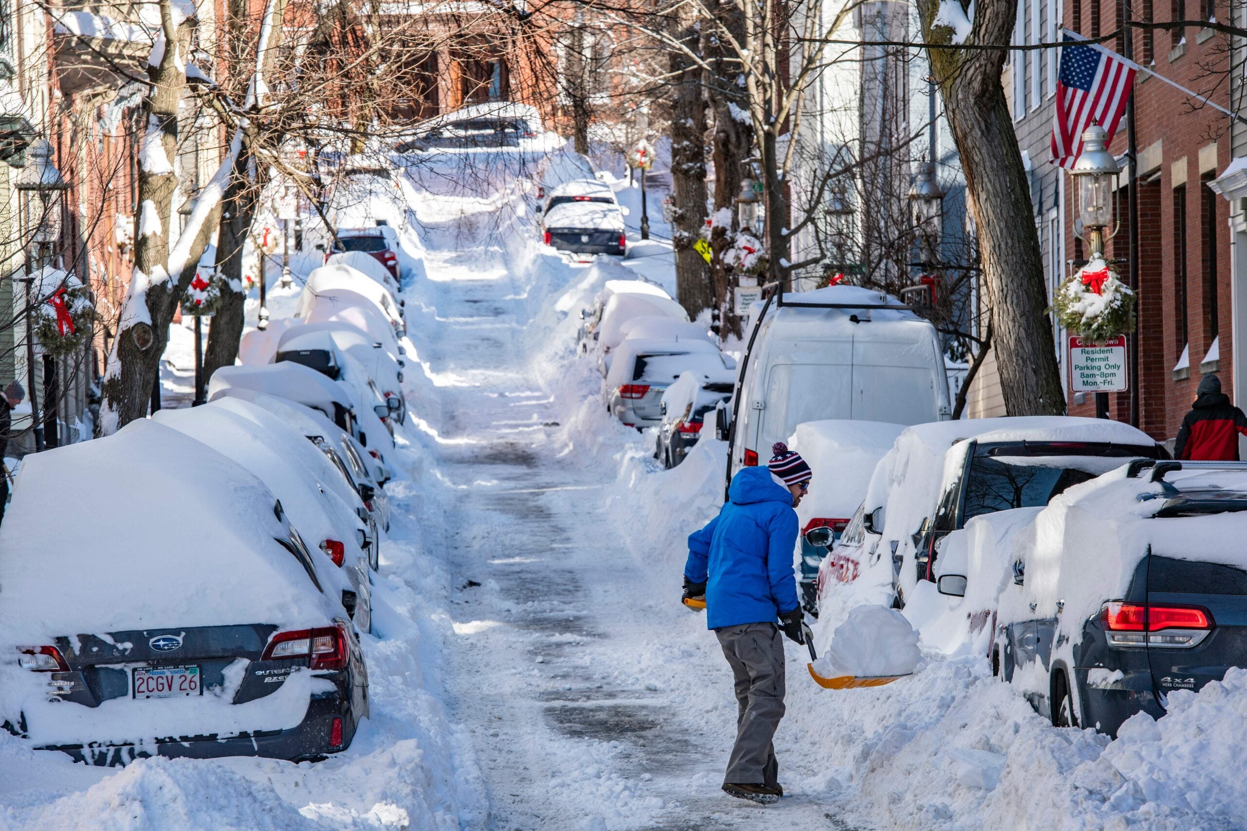 What You Used as Space Savers after Boston's Blizzard of 2022