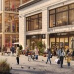 A rendering of the what the developments coming to the area around Fenway Park could look like.