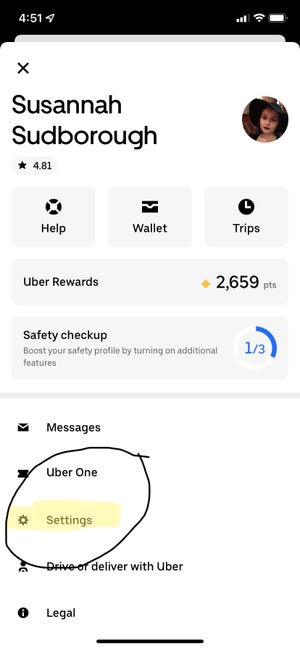 You can now see the breakdown of your Uber ratings. Here's how to get