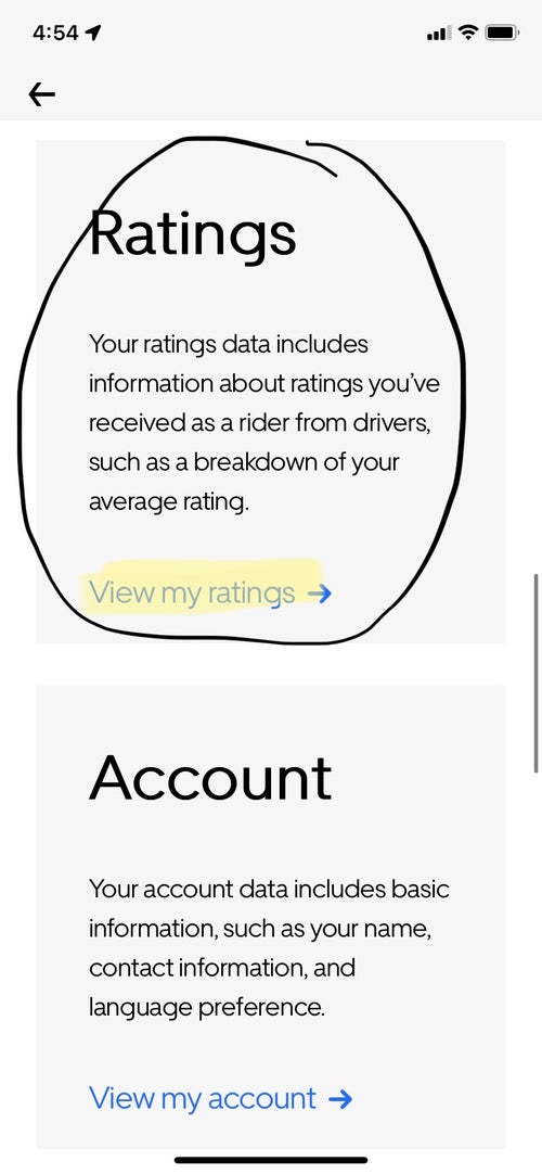 You can now see the breakdown of your Uber ratings. Here's how to get