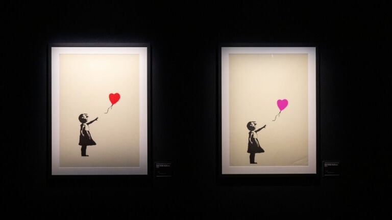 The Art of Banksy exhibit in Cambridge