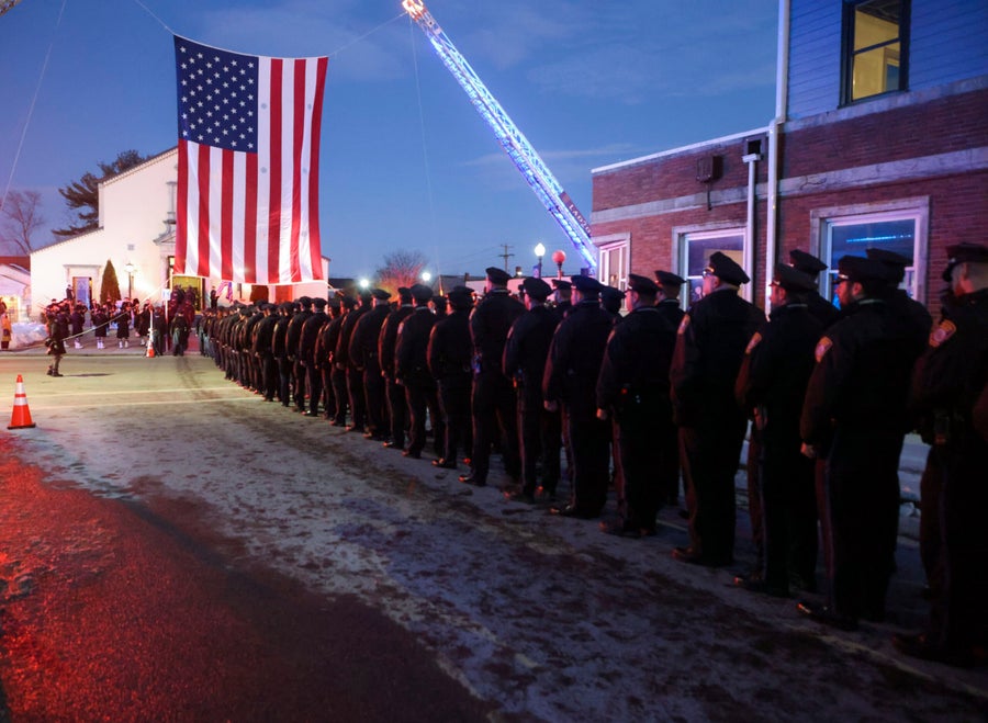 Photos: Hundreds of Boston police officers attend John O'Keefe's wake