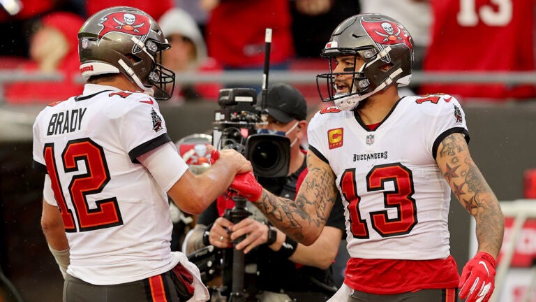 Tom Brady of the Tampa Bay Buccaneers passes during a game against