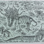 New Yorker cartoonist Edward Koren illustrated hapless victims of the climate emergency for PEM’s "Down to the Bone."