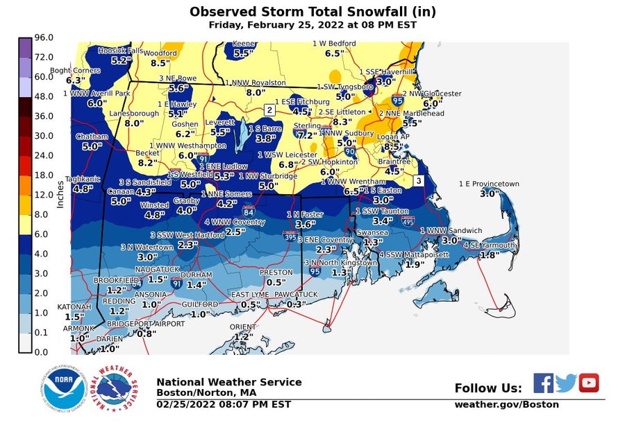 Parts of northern New England see season's 1st snowfall