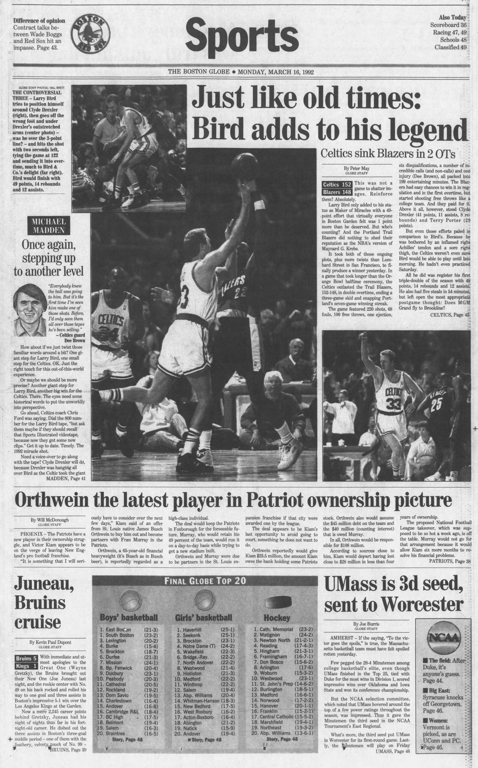 Larry Bird Celtics 1992