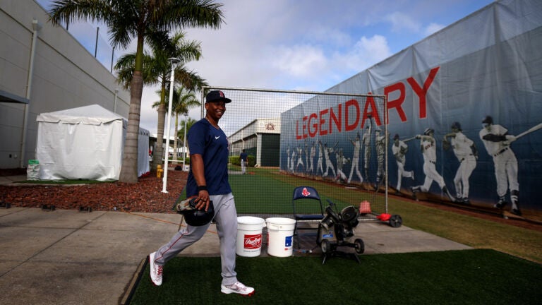 Red Sox 3B Devers practices with teammates on, off field - The San Diego  Union-Tribune