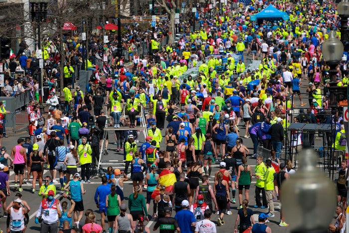 Read the most Boston sign from the Boston Marathon