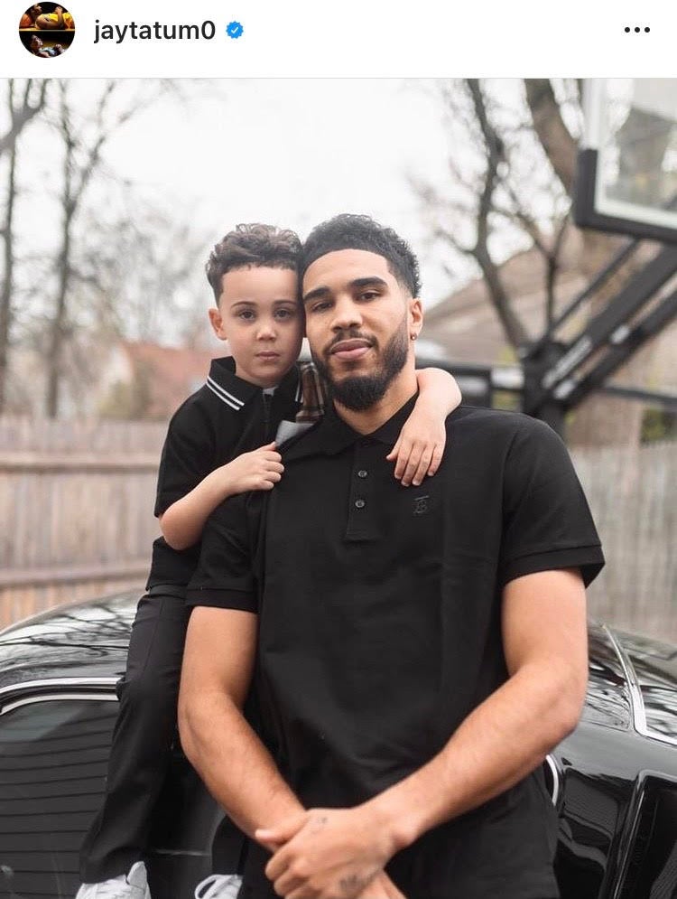 Jayson Tatum unveils first signature shoe in adorable photoshoot with son -  CBS Boston