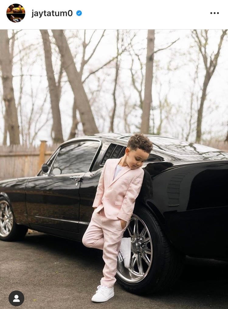 theScore - Jayson Tatum arrived to Game 2 in style. 🥶