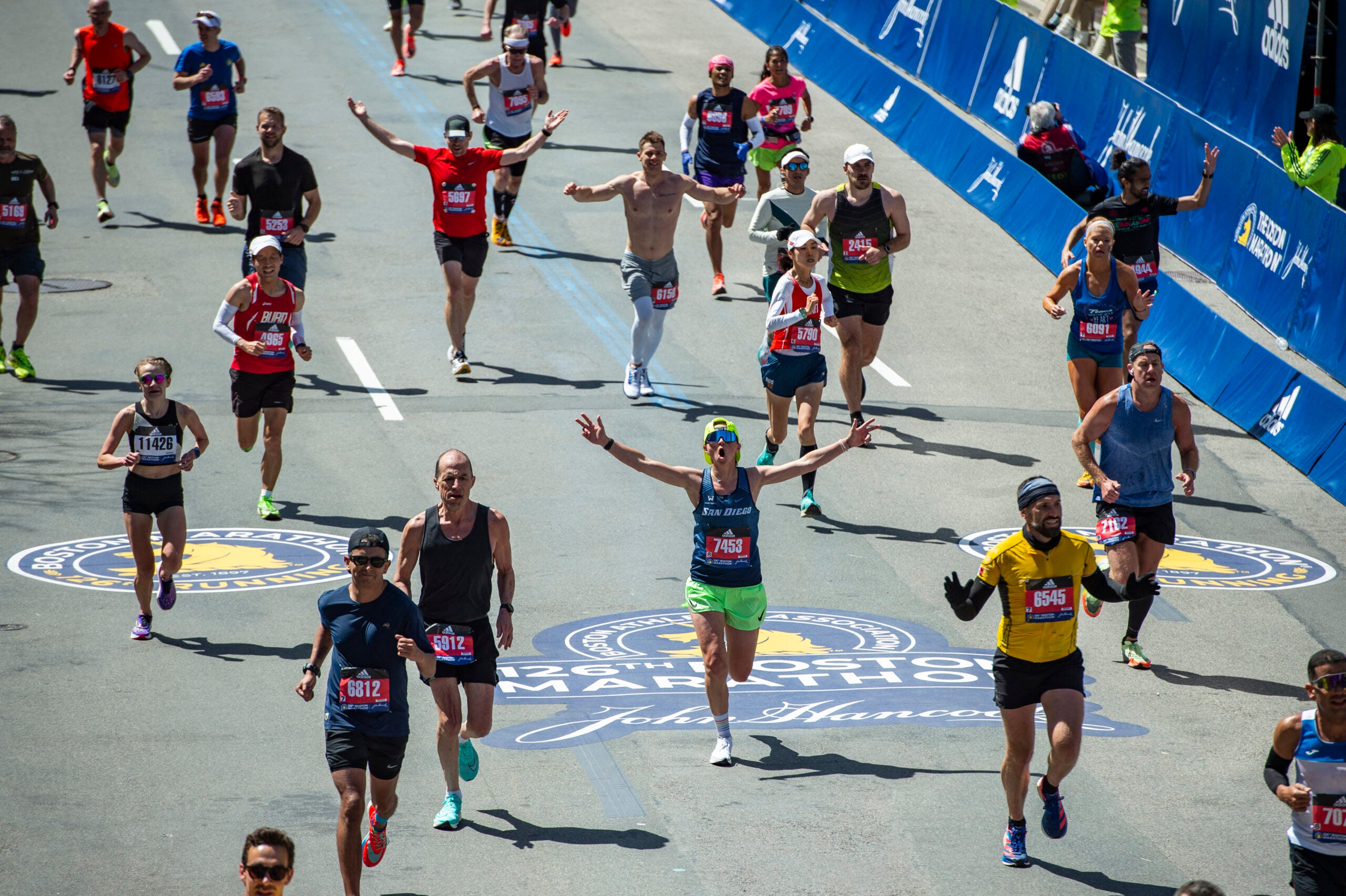 2022 Boston Marathon finish line