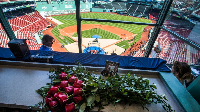 Jerry Remy honored in broadcast booth on Fenway Park's opening day