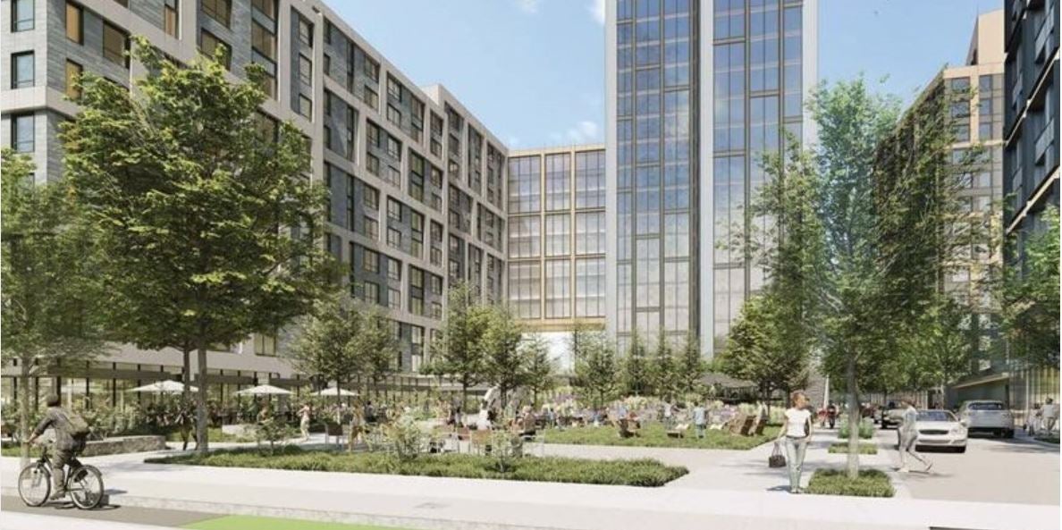 Big apartment, hotel, retail, and public space development planned for