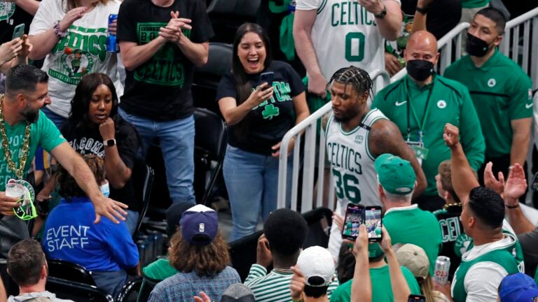 Marcus Smart returns to Game 3 after suffering ankle sprain, receives standing ovation