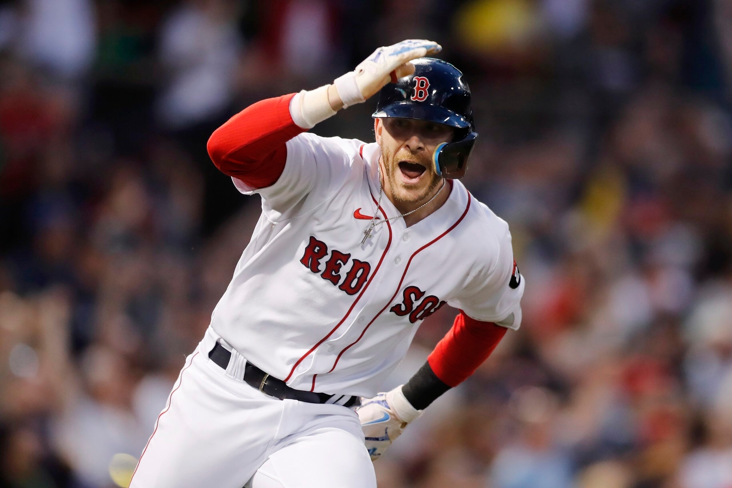Story hits slam to lead Red Sox past Mariners 7-3