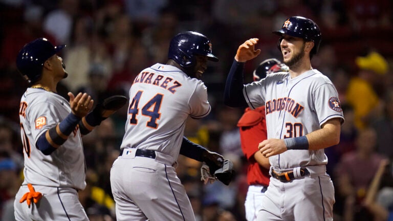 Astros hit 5 home runs in 2nd, rout Red Sox 13-4