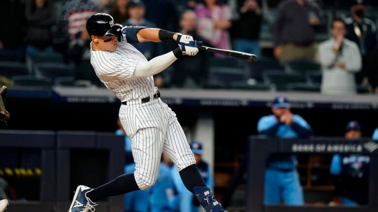 Fans watch as the New York Yankees warm up before a baseball game against  the Boston Red Sox Friday, June 9, 2023, in New York. (AP Photo/Frank  Franklin II Stock Photo - Alamy