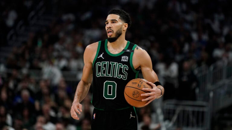 Official Boston celtics jayson tatum basketball player playoffs