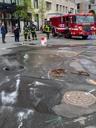 2 manholes explode on Boylston Street in Boston near Prudential Center