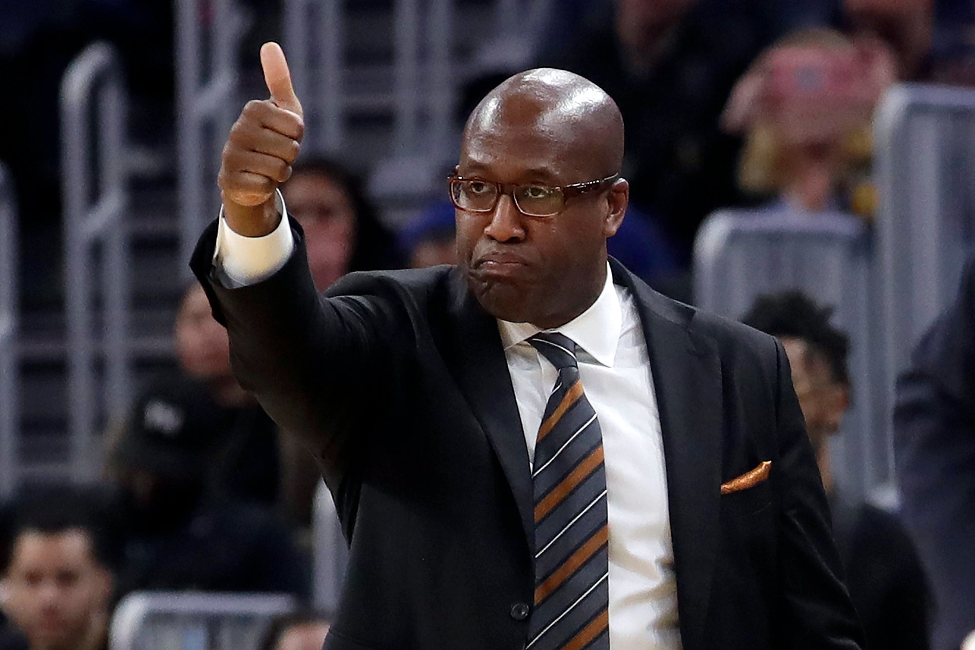 Sacramento Kings coach Mike Brown, shown here as an assistant with Golden State, leads a hot Sacramento team.