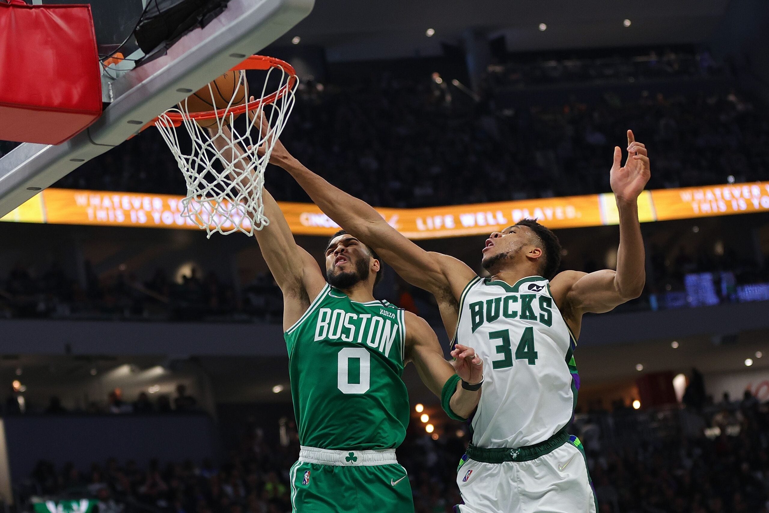 Jayson Tatum Aggravated Months Old Wrist Injury After Dunk On Giannis ...