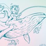 Whale Watching beer festival poster art