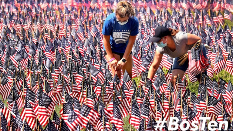 More than 37,000 flags are being placed on Boston Common for the 12th annual Memorial Day flag garden.