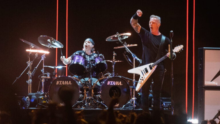 Metallica headlines during the third day of the 2022 Boston Calling music festival in Boston, MA, May 29, 2022.