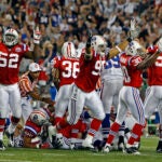 Red Patriots uniforms