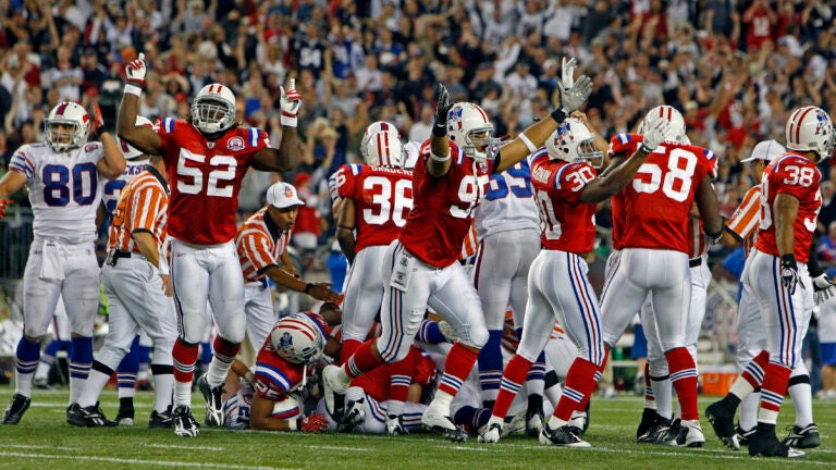 Patriots will wear red jerseys and Pat Patriot throwback helmets - NBC  Sports