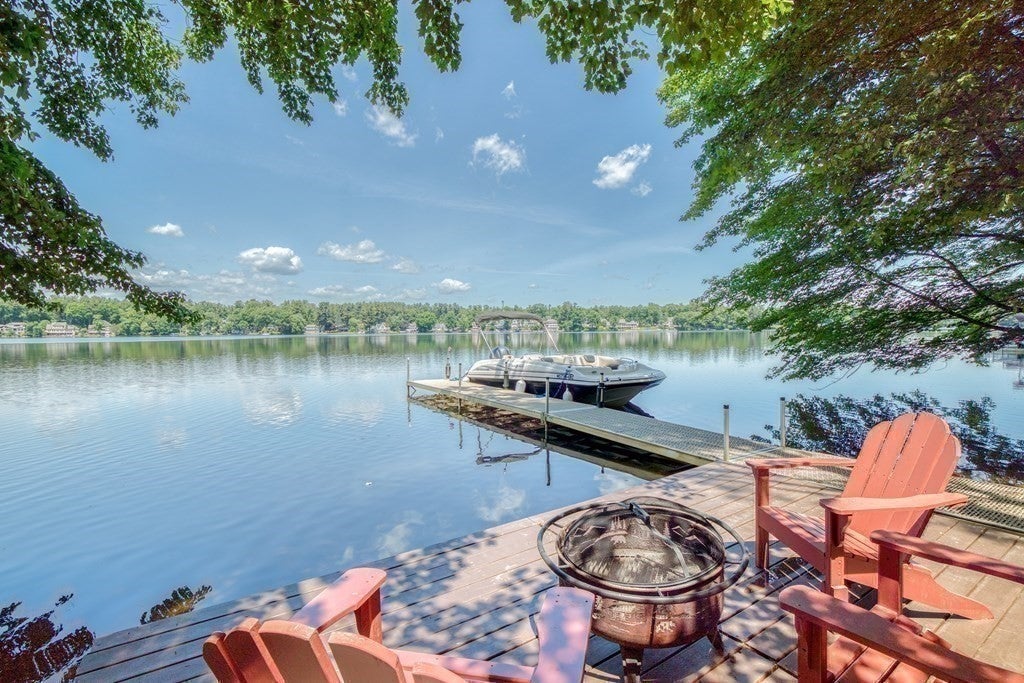 Listed: A waterfront home in Westford with decks and views galore