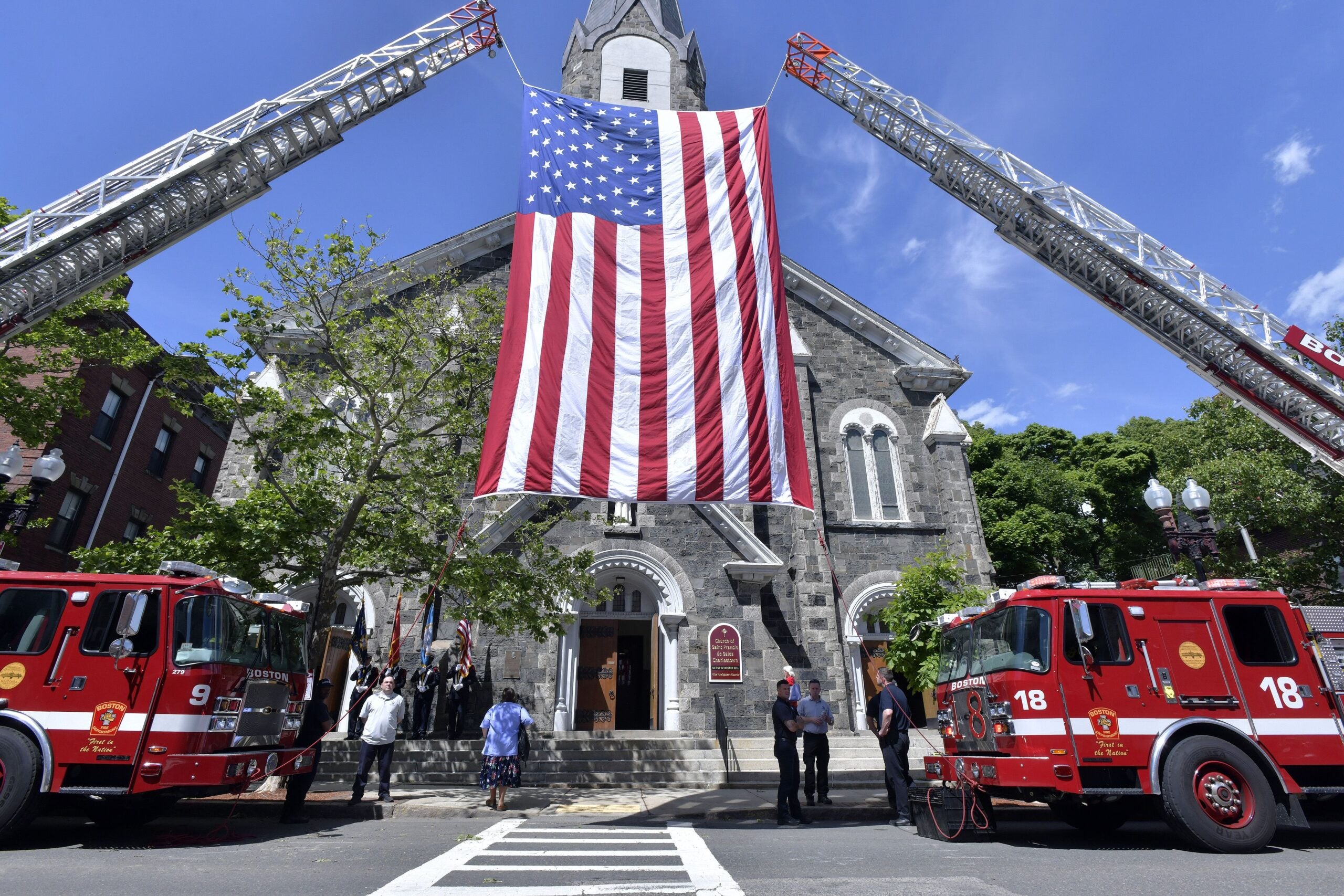 Boston fire department chaplain retires after 60 years, honored by community