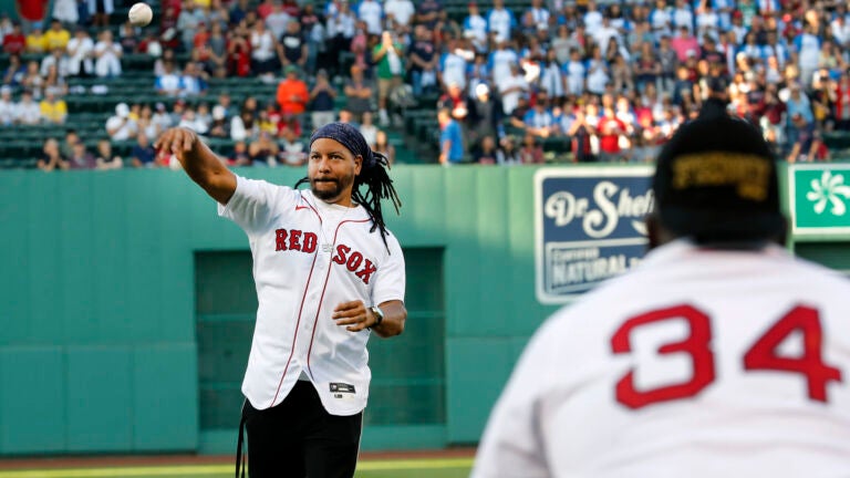 Watch: Manny Ramirez, David Ortiz take the field together at Fenway